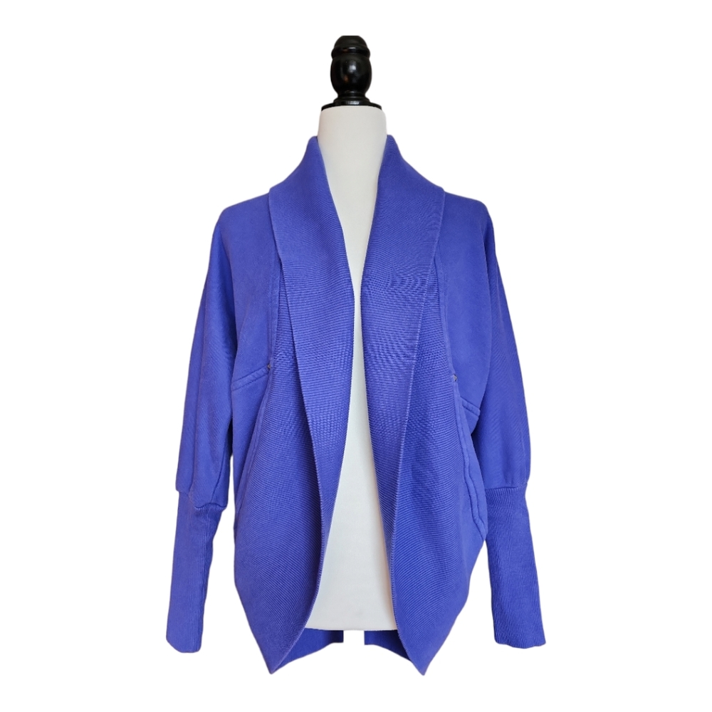 Aritzia Wilfred Diderot Blue Cocoon Cardigan Sweater